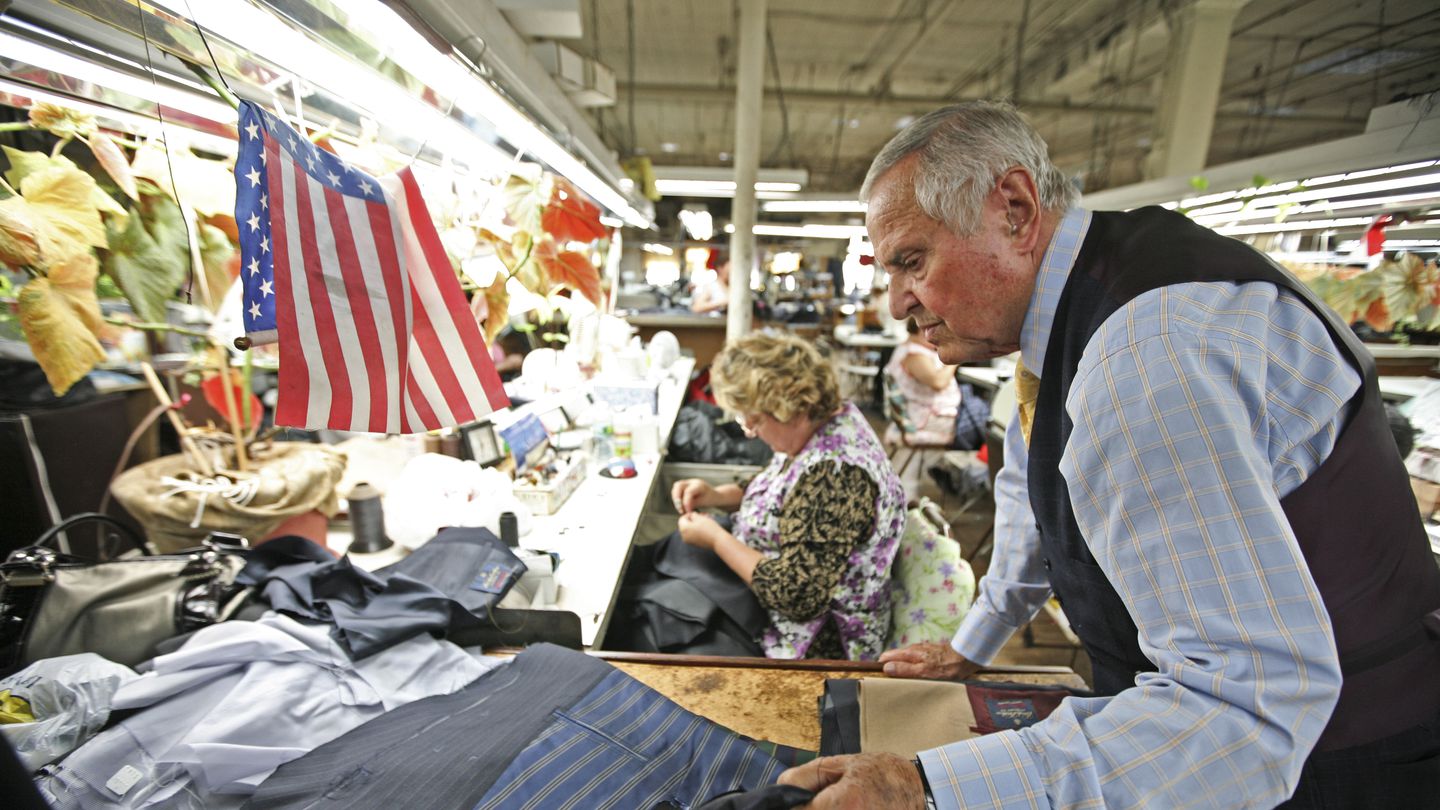 Tailor Martin Greenfield at Martin Greenfield Clothiers, his men’s suit-making factory in Brooklyn, on Oct. 13, 2010.